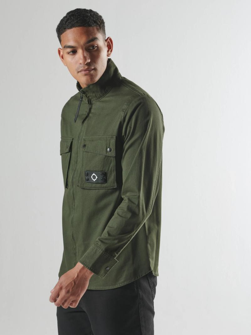 AERIAL FUNNEL NECK OVERSHIRT