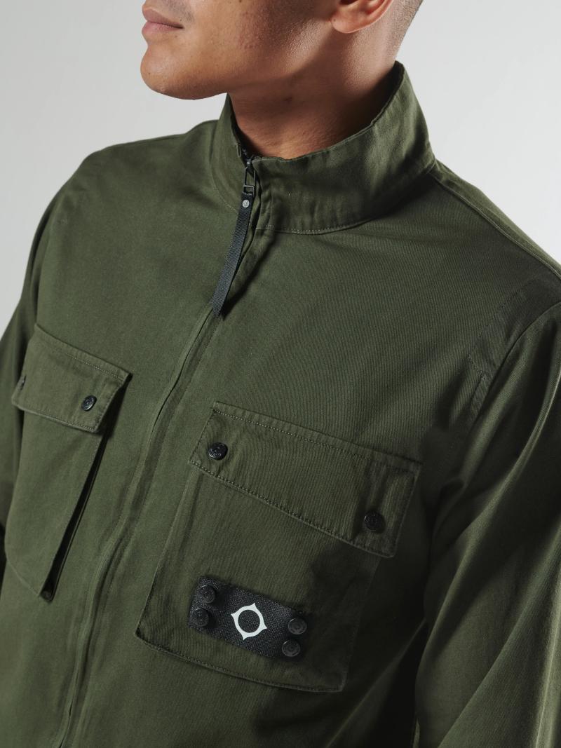 AERIAL FUNNEL NECK OVERSHIRT