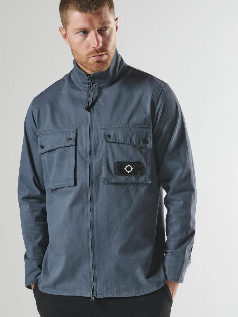 AERIAL FUNNEL NECK OVERSHIRT
