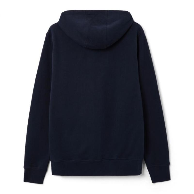 BLOCK PRINT HOODED SWEAT