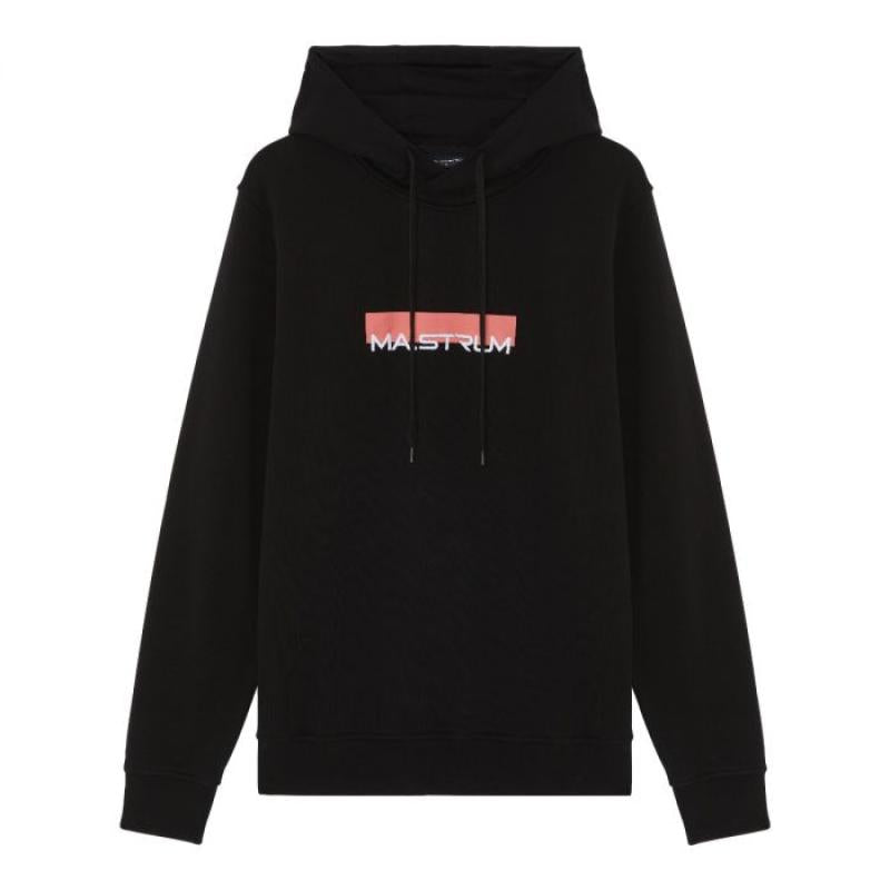 BLOCK PRINT HOODED SWEAT